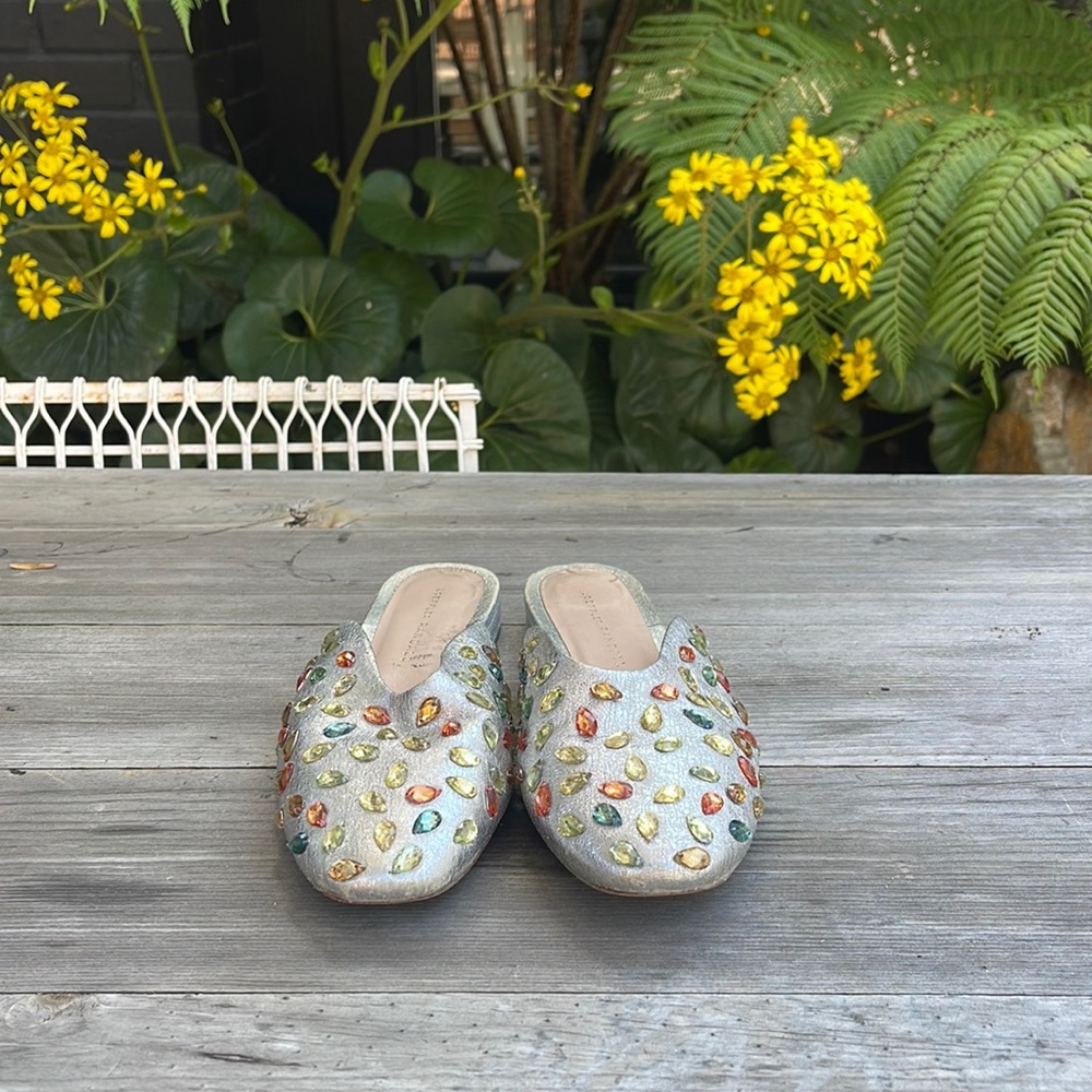 Loeffler Randall jeweled sandals size 7 .